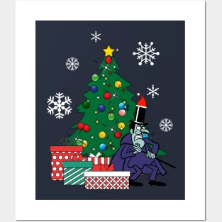 Snidely Whiplash Around The Christmas Tree Posters and Art